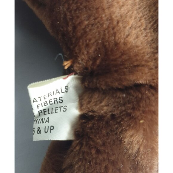 Chocolate The Moose Plush 9" Stuffed Animal Toy Orange Antlers Kids Beanie - Picture 6 of 7